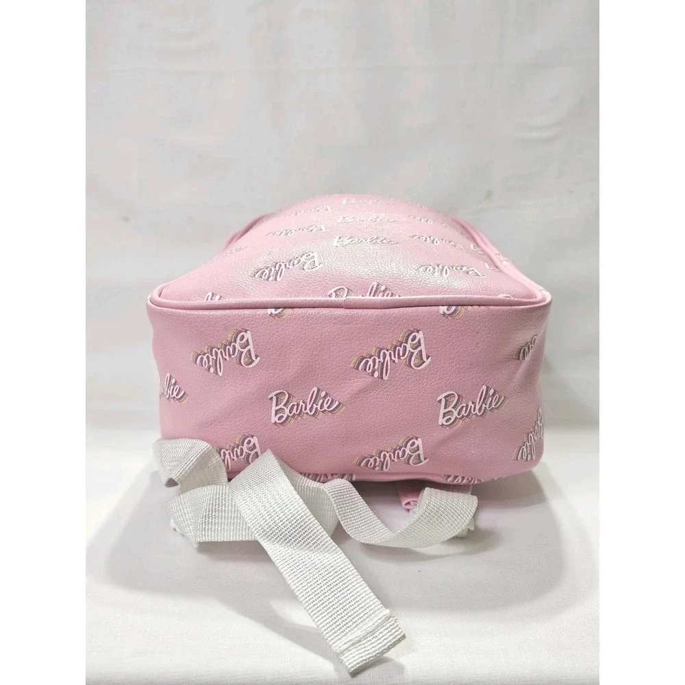 Barbie‎ Mini Backpack Pink Barbie Logo Bag Faux Leather 8.5